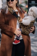 tinytrek Child Carrier - 10 Ay - 4 Yaş (18 Kg) Turuncu Leopar  Desen Çocuk Taşıyıcı