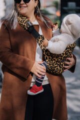 tinytrek Child Carrier - 10 Ay - 4 Yaş (18 Kg) Turuncu Leopar  Desen Çocuk Taşıyıcı