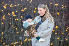 tinytrek Child Carrier - 10 Ay - 4 Yaş (18 Kg) Turuncu Leopar  Desen Çocuk Taşıyıcı