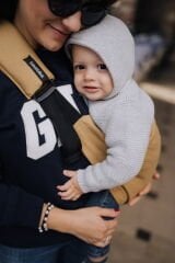 tinytrek Child Carrier - 10 Ay - 4 Yaş (18 Kg) Hardal Çocuk Taşıyıcı I Ana Kucağı - Sling