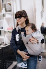 tinytrek Child Carrier - 10 Ay - 4 Yaş (18 Kg) Kül Gri Çocuk Taşıyıcı I Ana Kucağı - Sling