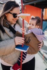 tinytrek Child Carrier - 10 Ay - 4 Yaş (18 Kg) Vizon Çocuk Taşıyıcı I Ana Kucağı - Sling