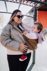 tinytrek Child Carrier - 10 Ay - 4 Yaş (18 Kg) Vizon Çocuk Taşıyıcı I Ana Kucağı - Sling