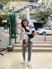 tinytrek Child Carrier - 10 Ay - 4 Yaş (18 Kg) Haki Leopar  Çocuk Taşıyıcı I Ana Kucağı - Sling