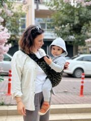 tinytrek Child Carrier - 10 Ay - 4 Yaş (18 Kg) Haki Leopar  Çocuk Taşıyıcı I Ana Kucağı - Sling