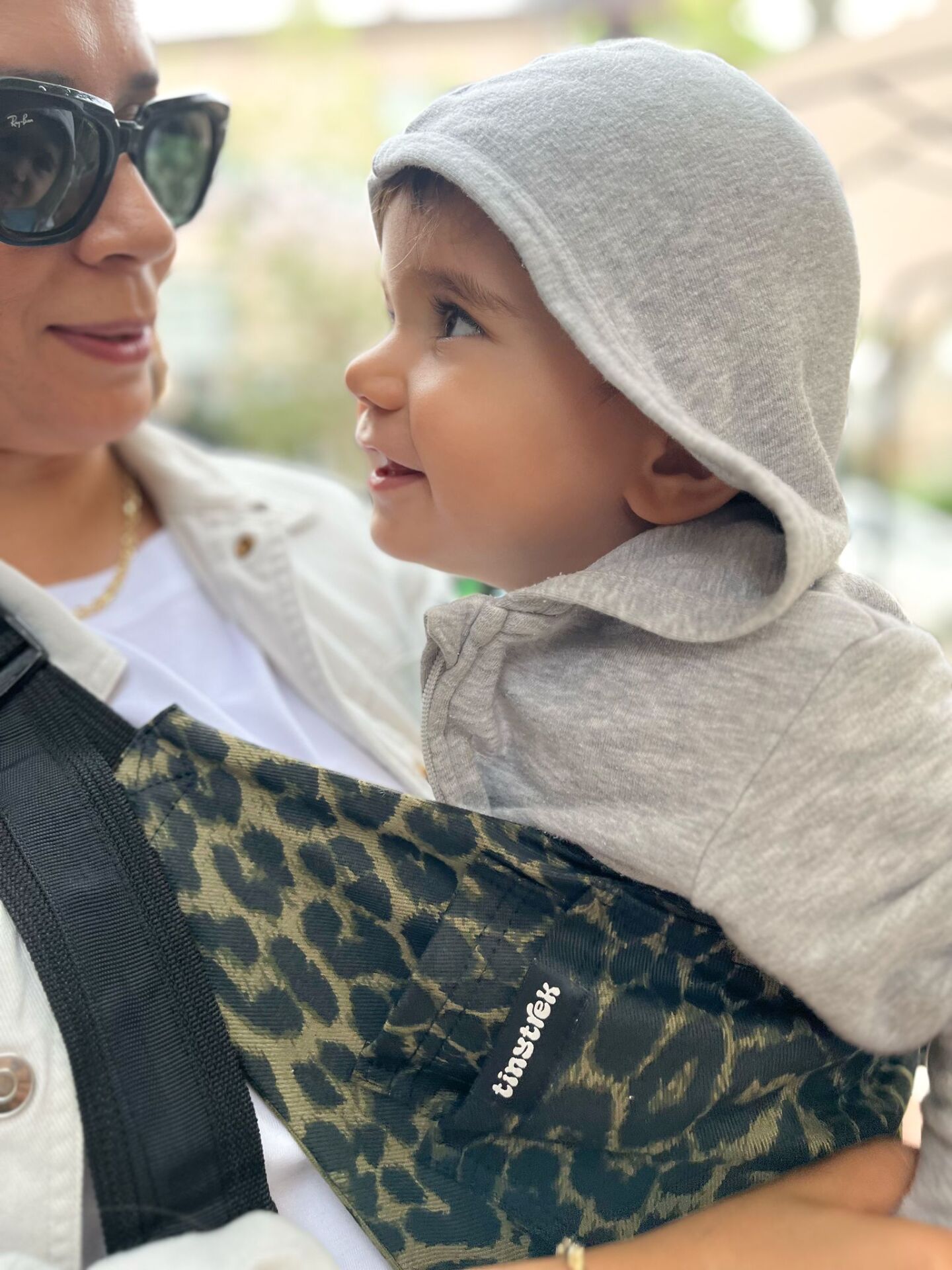 tinytrek Child Carrier - 10 Ay - 4 Yaş (18 Kg) Haki Leopar  Çocuk Taşıyıcı I Ana Kucağı - Sling