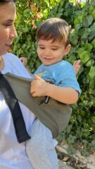 tinytrek Child Carrier - 10 Ay - 4 Yaş (18 Kg) Haki Çocuk Taşıyıcı I Ana Kucağı - Sling