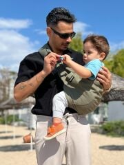 tinytrek Child Carrier - 10 Ay - 4 Yaş (18 Kg) Haki Çocuk Taşıyıcı I Ana Kucağı - Sling