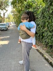 tinytrek Child Carrier - 10 Ay - 4 Yaş (18 Kg) Haki Çocuk Taşıyıcı I Ana Kucağı - Sling