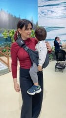 tinytrek Child Carrier - 10 Ay - 4 Yaş (18 Kg) Antrasit Çocuk Taşıyıcı I Ana Kucağı - Sling